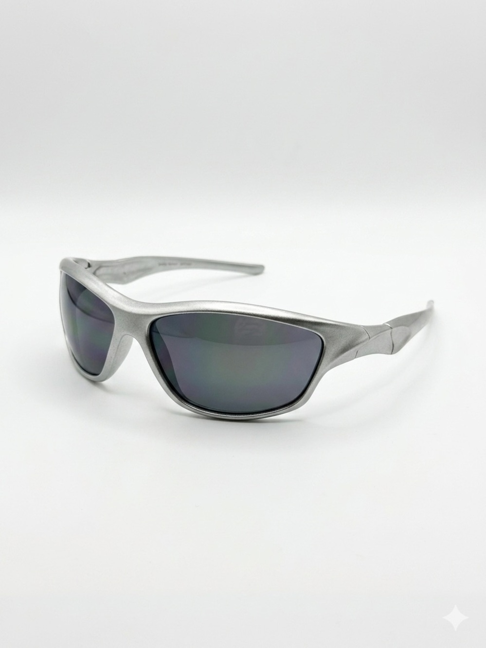 ASOS Silver Frame Polarized Gray Lens Men's Sunglasses